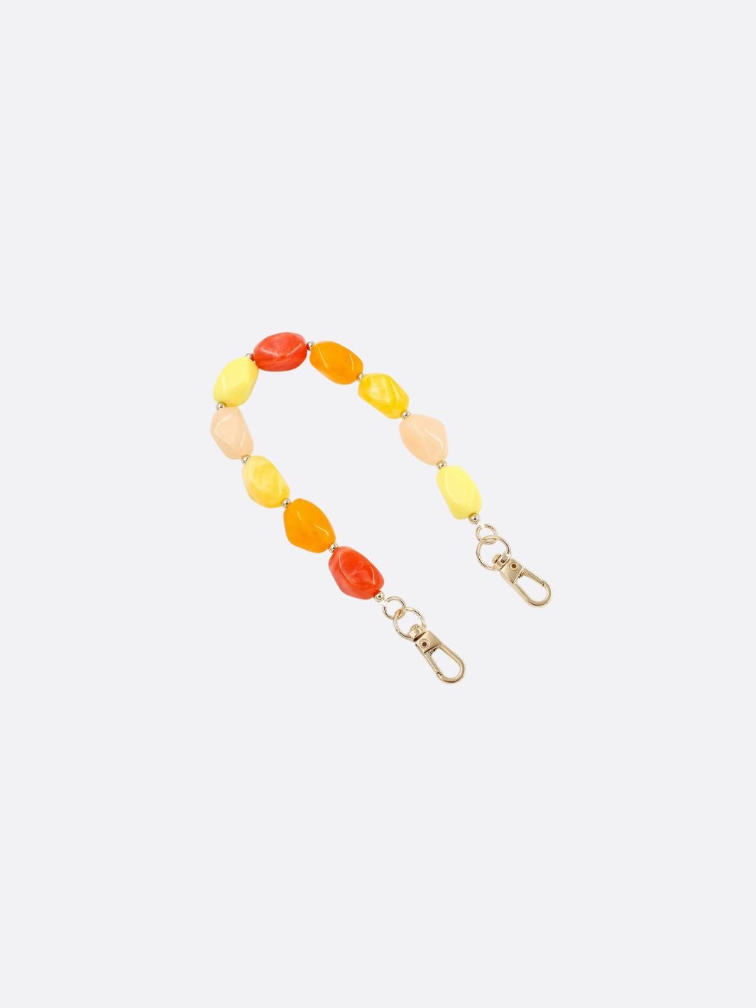anse sac perle orange et jaune