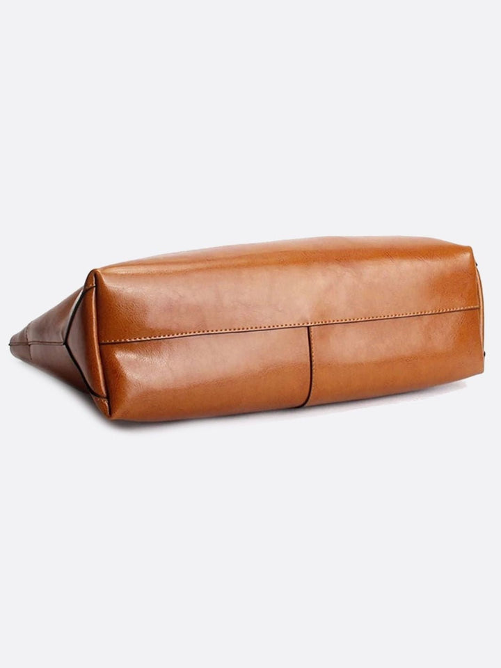 Leather tote
