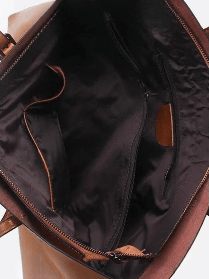 Leather tote