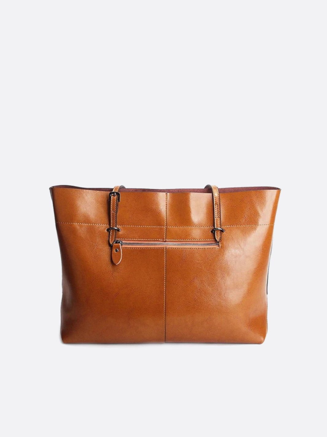 Leather tote