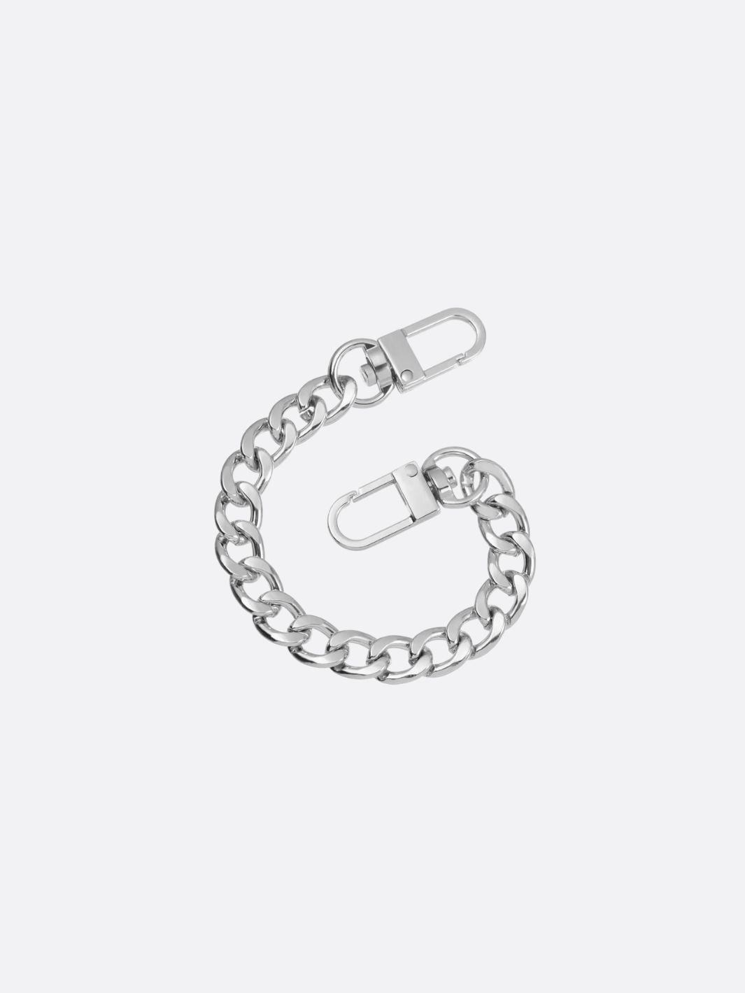 extension bandoulière sac argenté