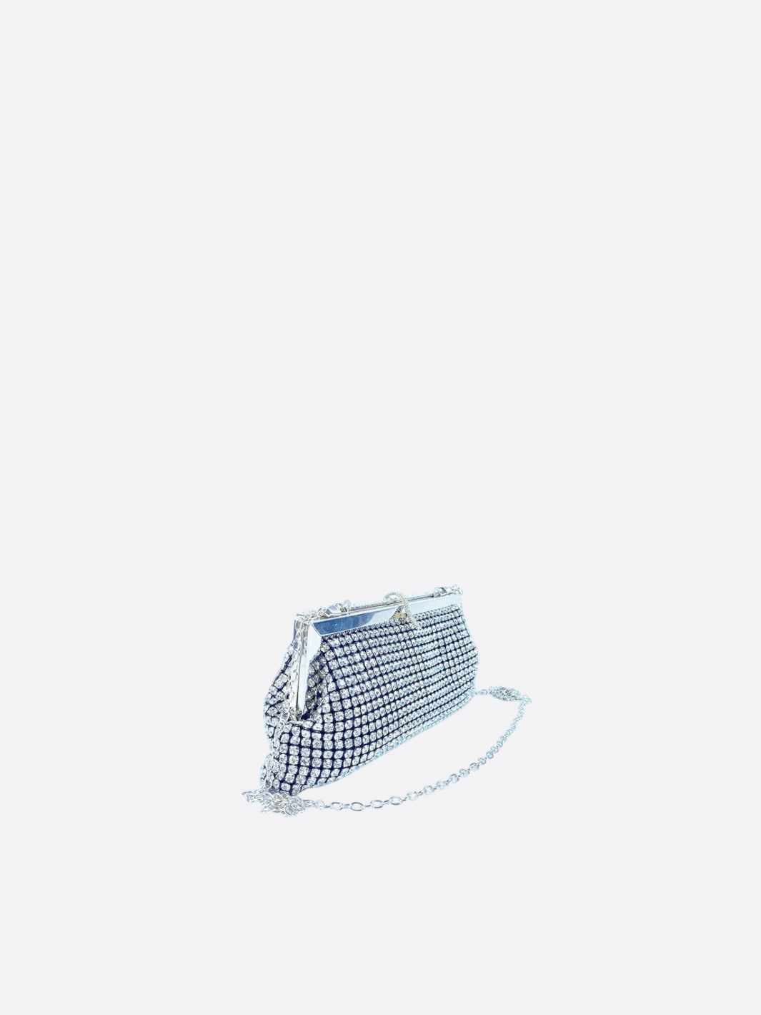sac bandoulière argenté