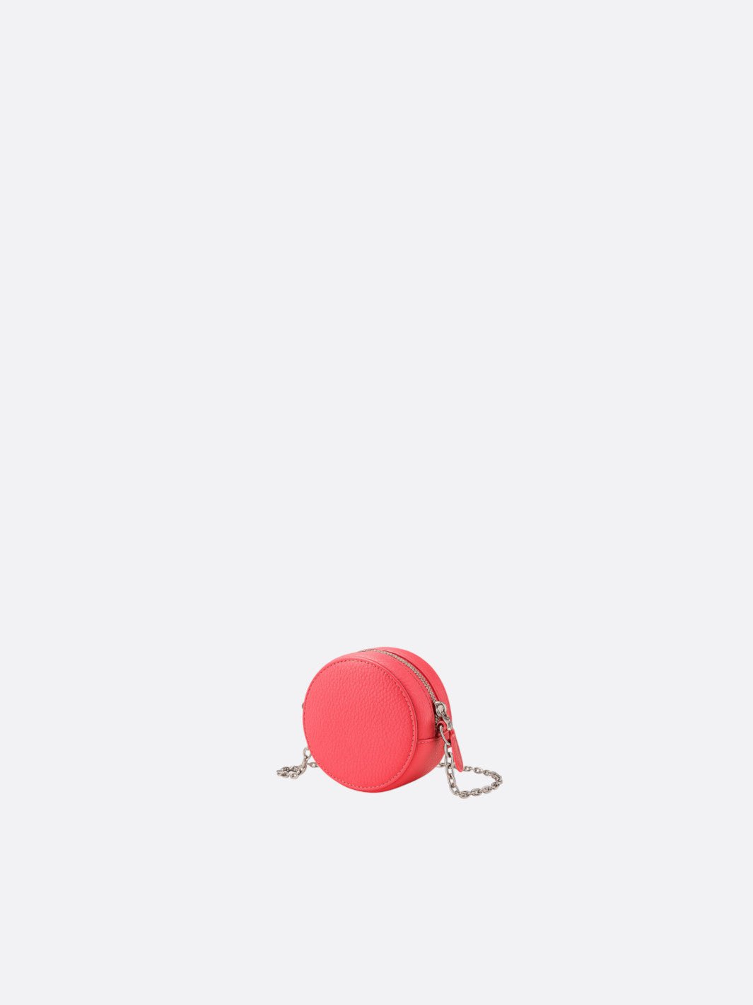 mini sac cuir chaine rouge