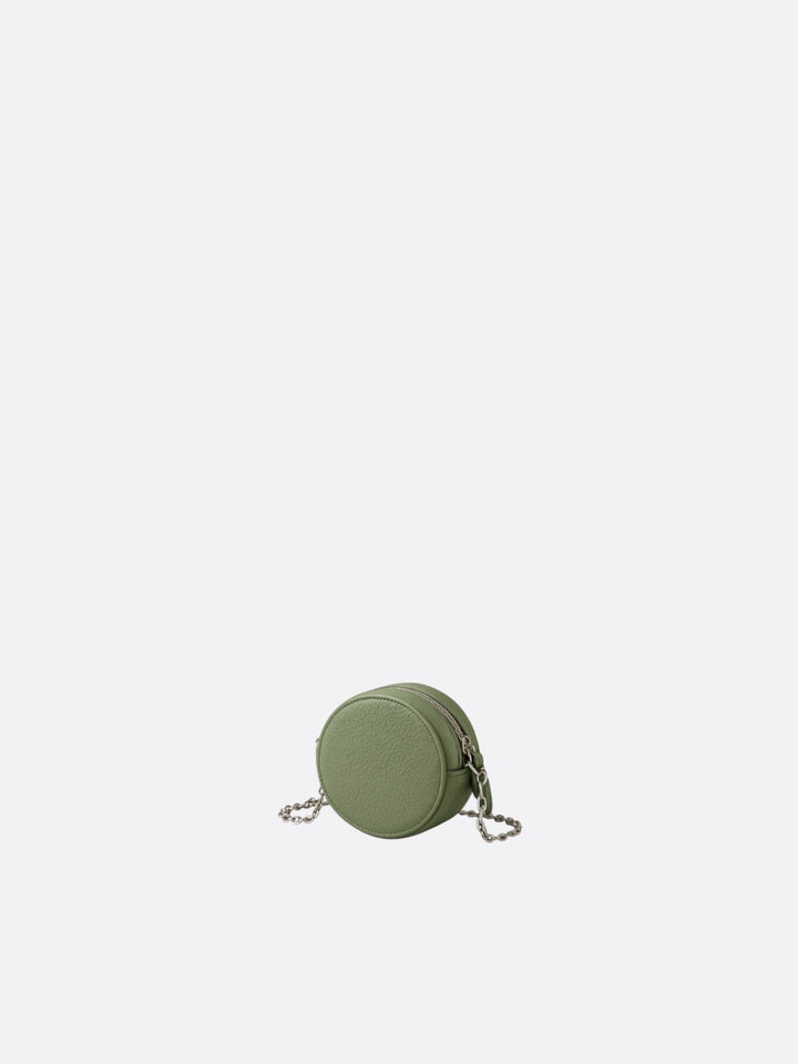 mini sac cuir chaine vert sauge