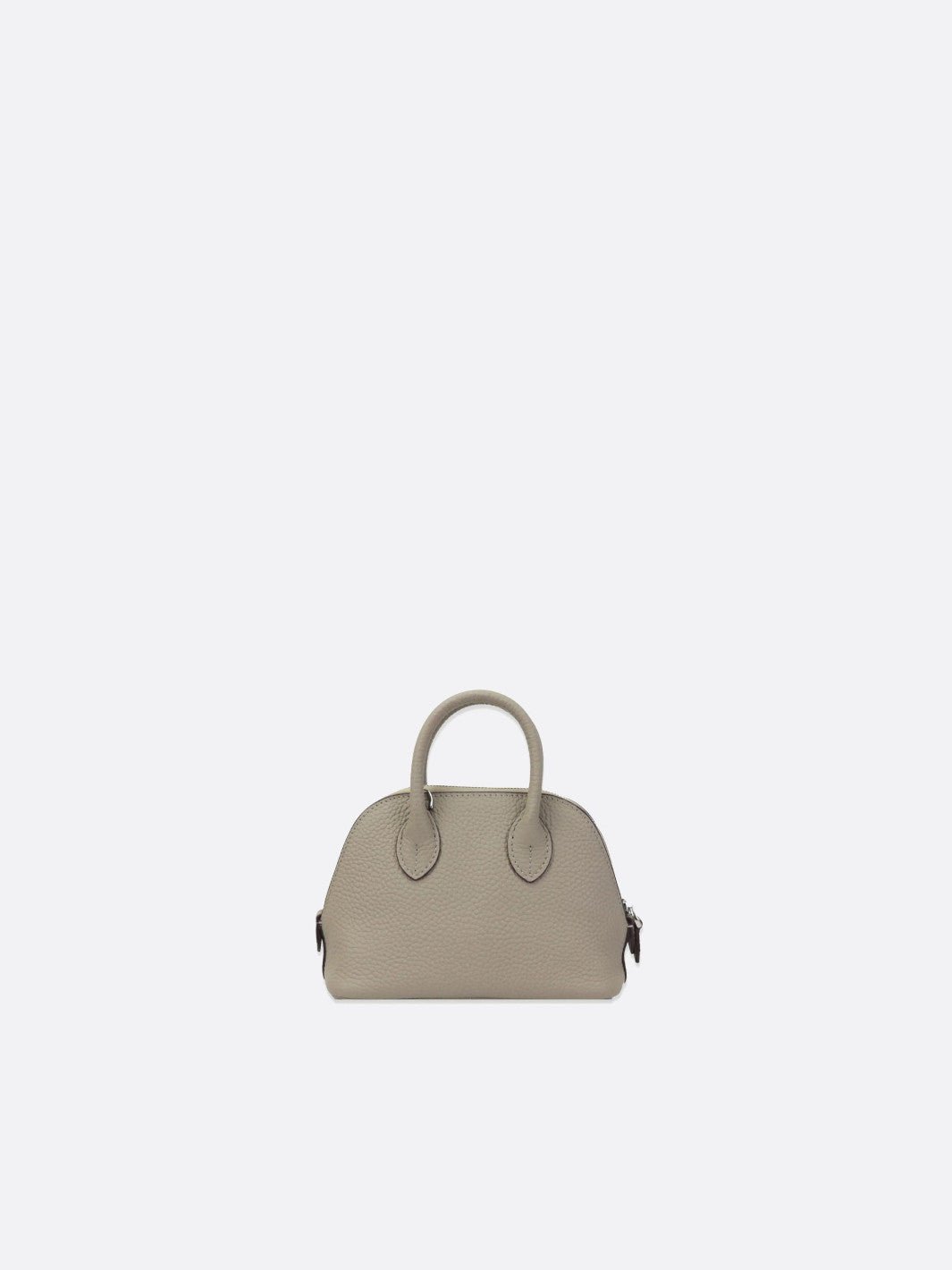 petit sac à main cuir gris