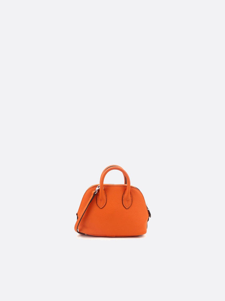 petit sac à main cuir orange