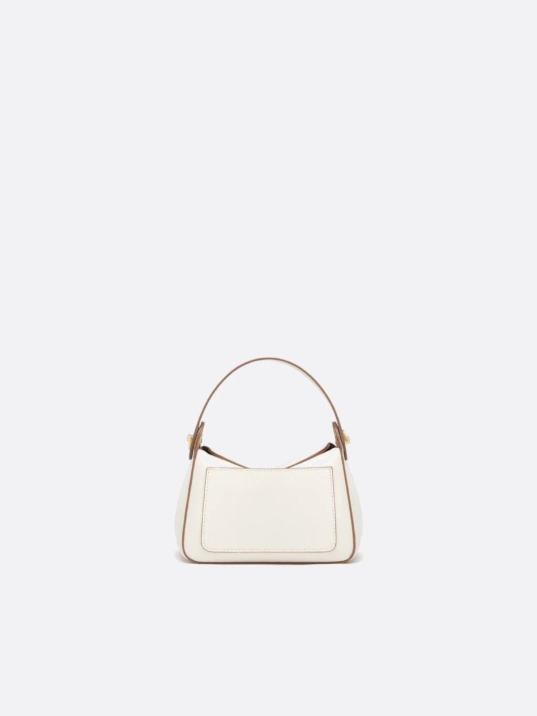 Small white leather handbag 