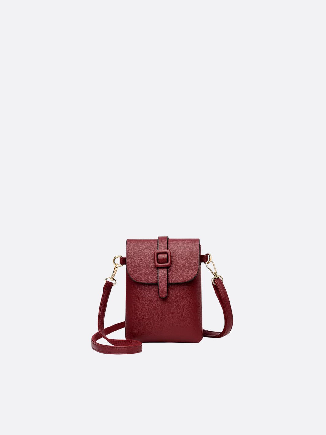pochette téléphone bandoulière bordeaux