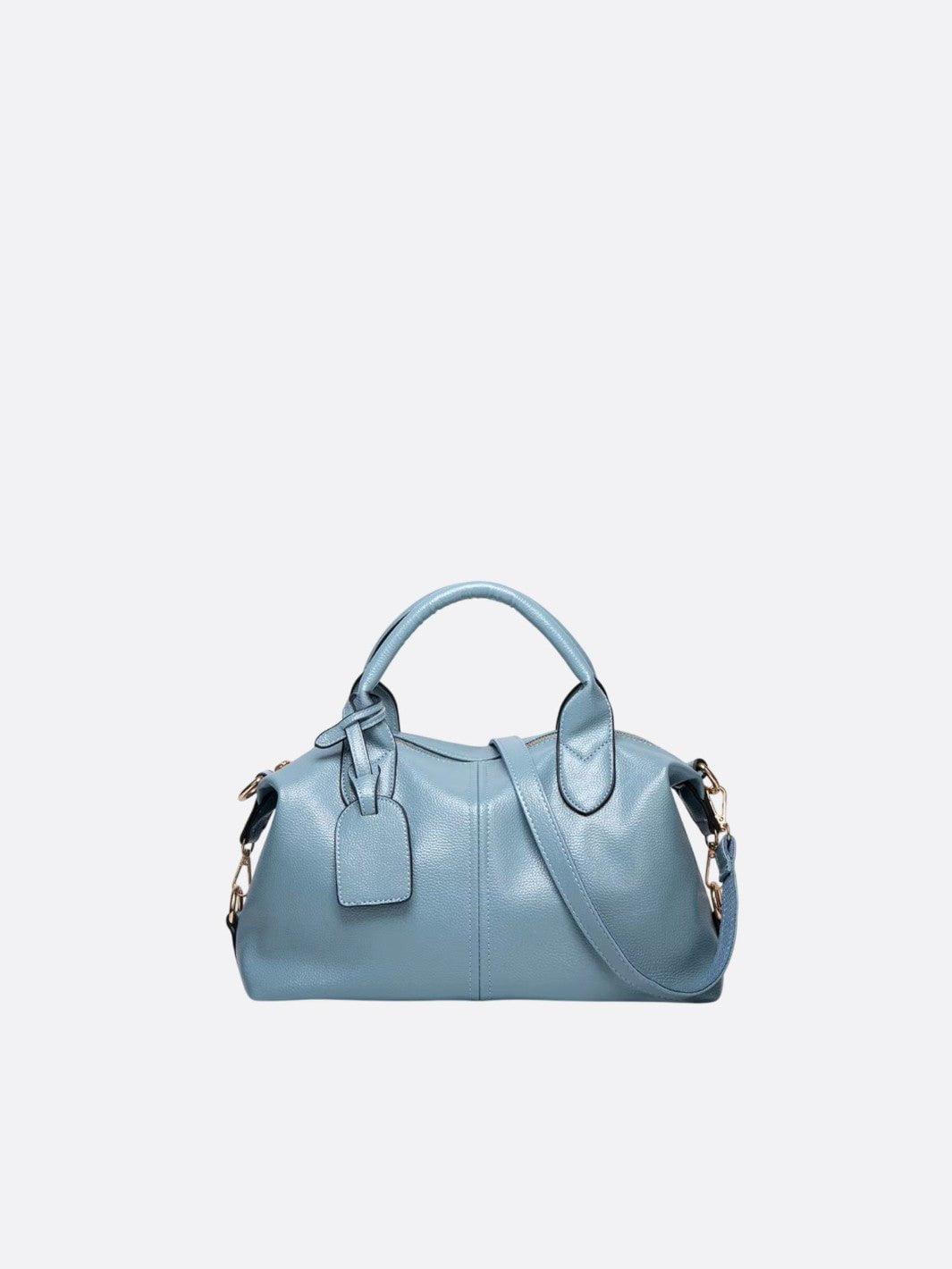 sac à main cuir bleu ciel