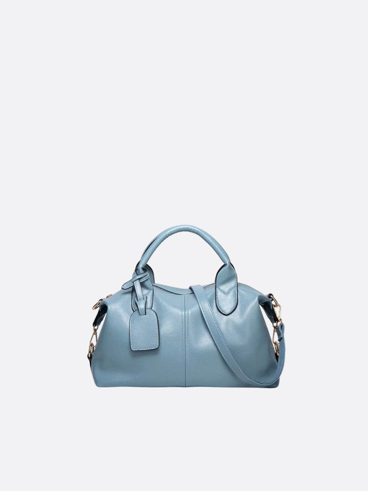 sac à main cuir bleu ciel