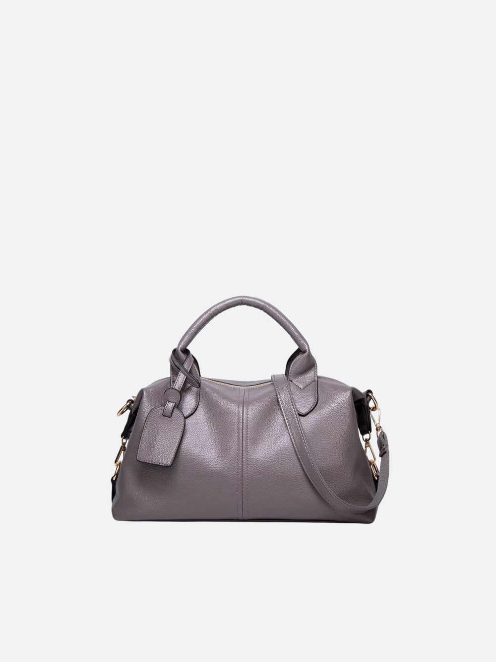 sac à main cuir gris
