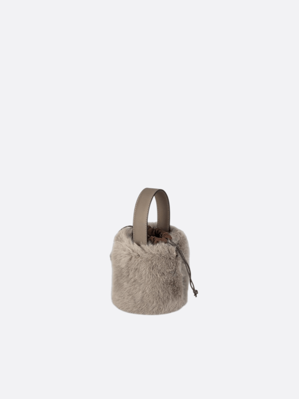 Sac à main avec fausse fourrure