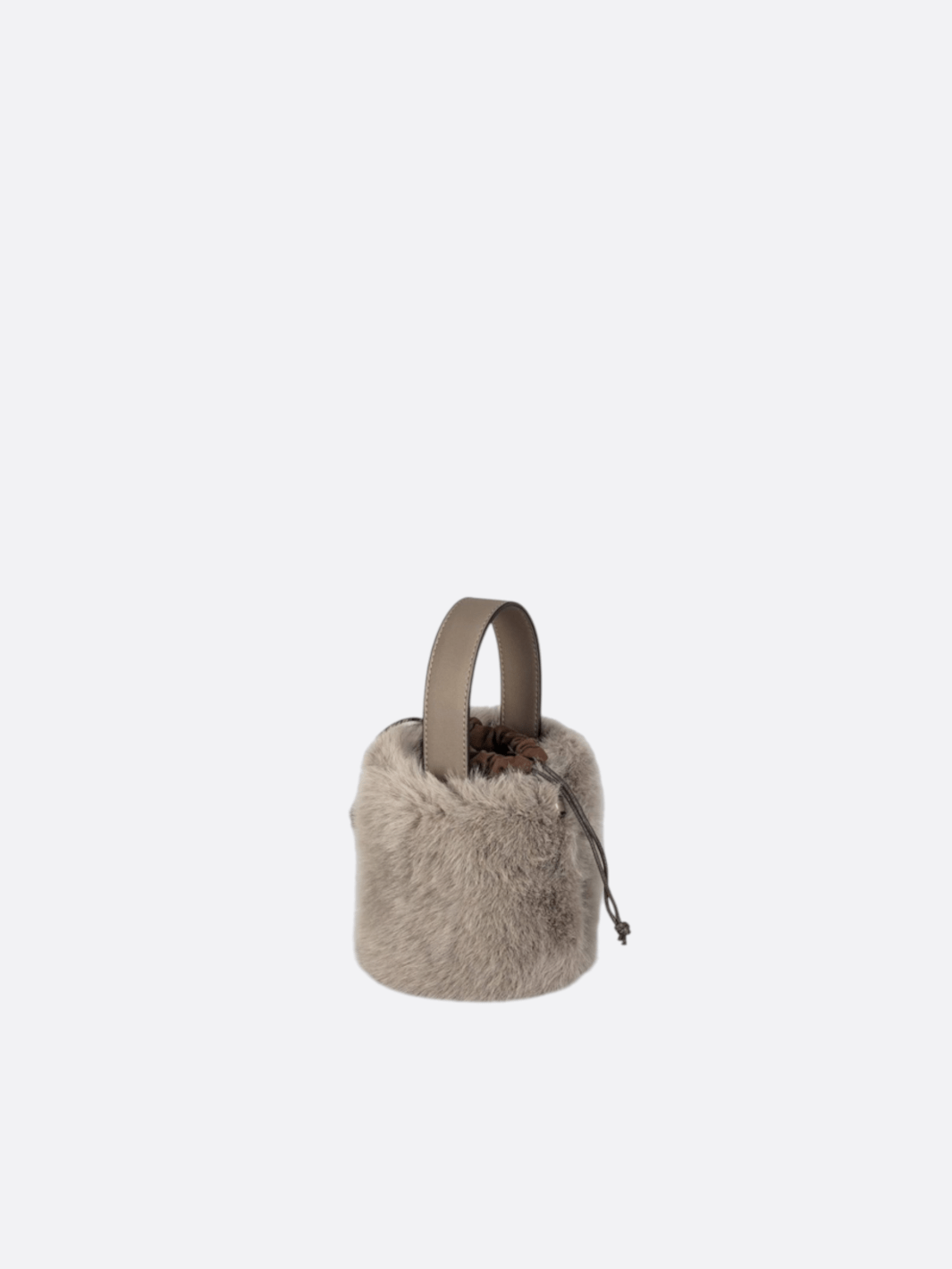 Sac à main avec fausse fourrure