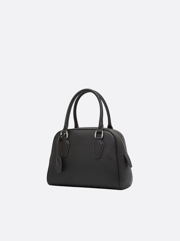 sac à main bowling cuir noir