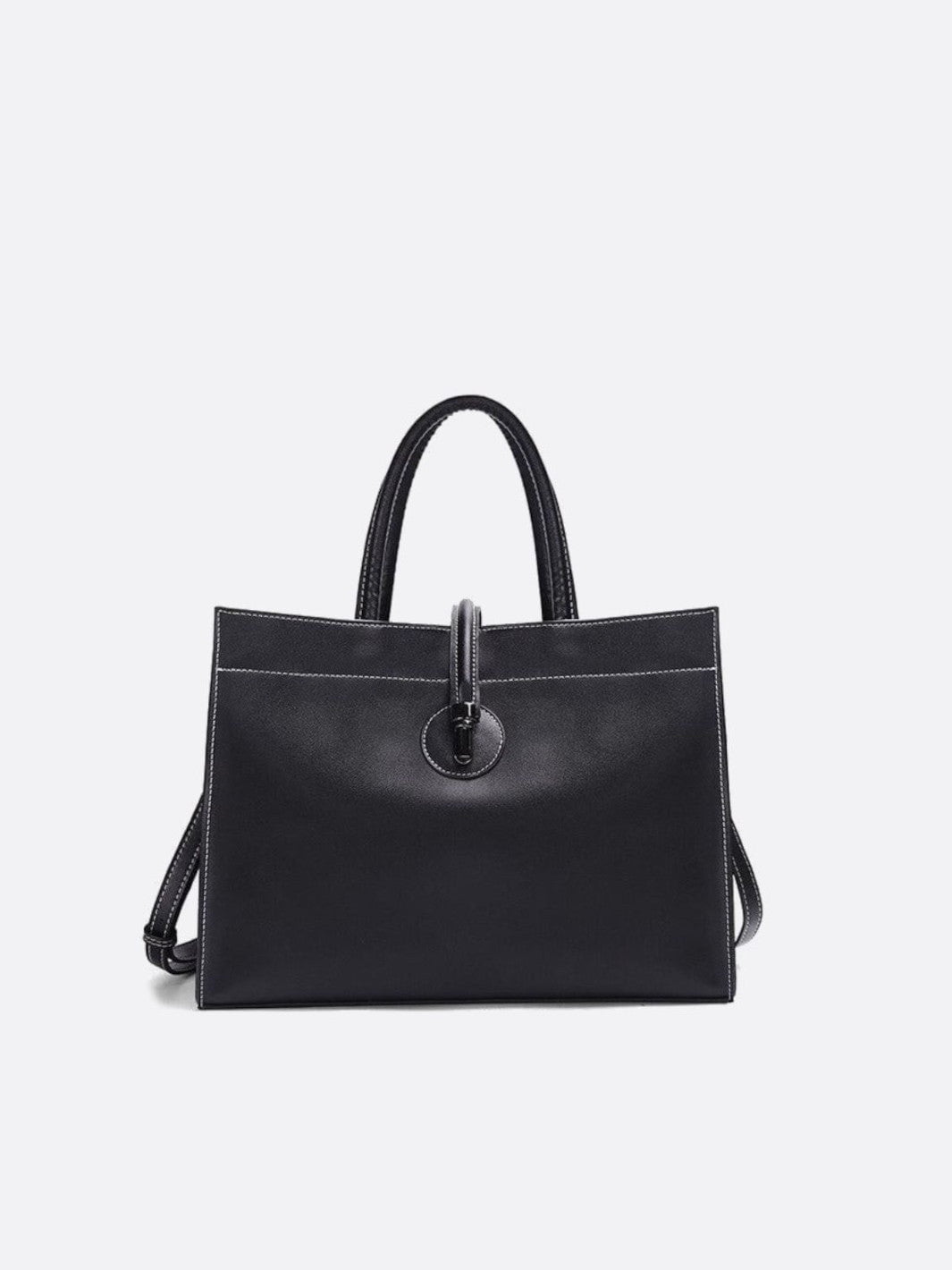 Sac à main cabas cuir noir