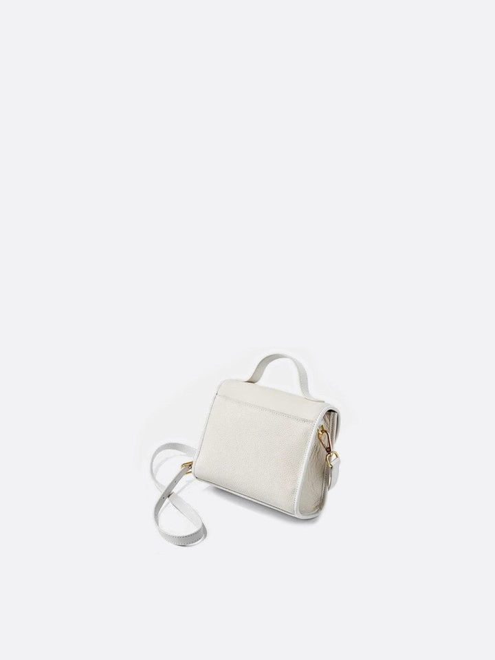 Square leather handbag<br> Verona