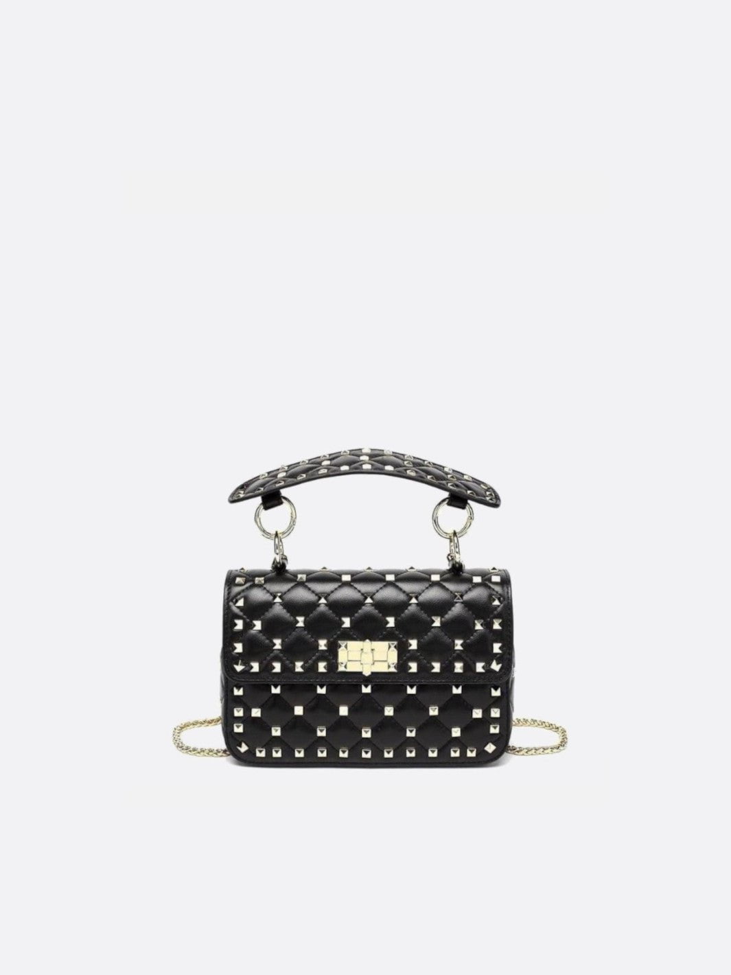 Sac à main clouté noir
