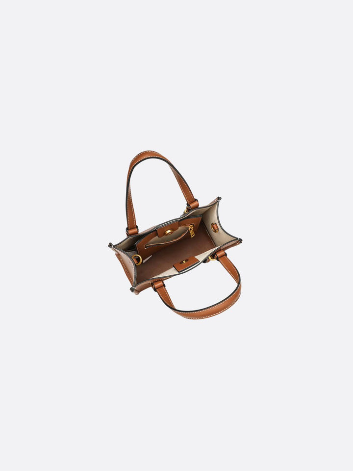 Square leather handbag<br> Brava