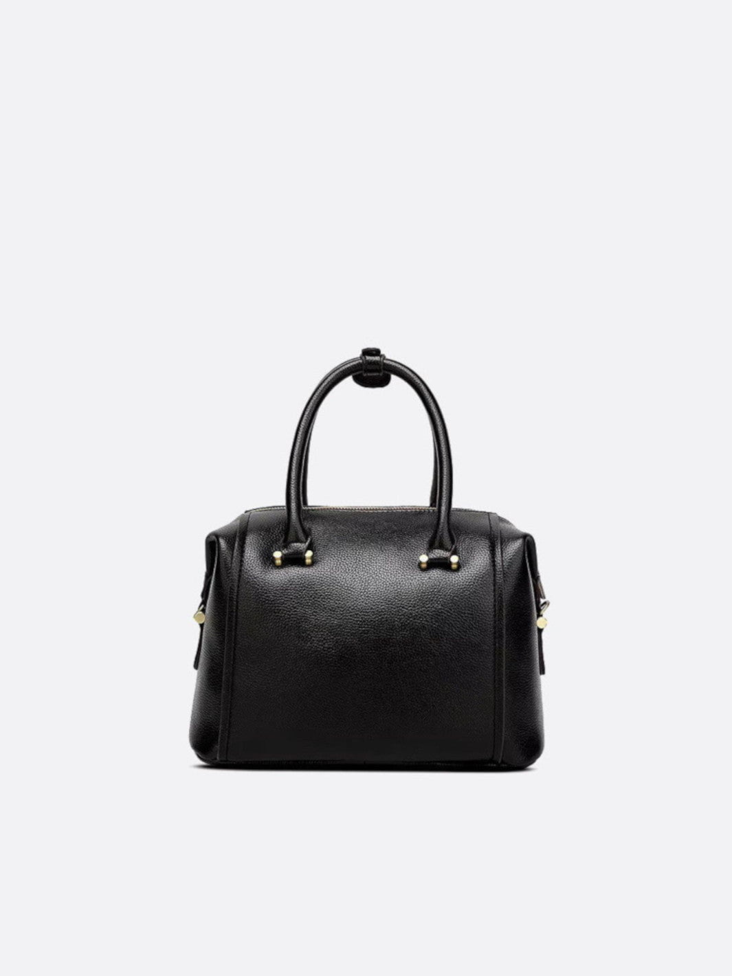 Bowling-shaped leather handbag<br> Milano