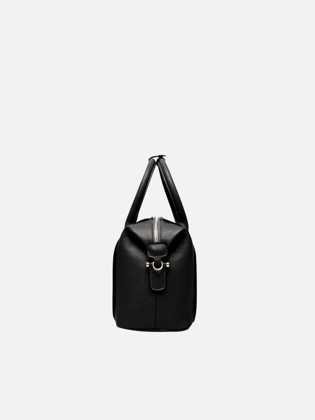 Bowling-shaped leather handbag<br> Milano