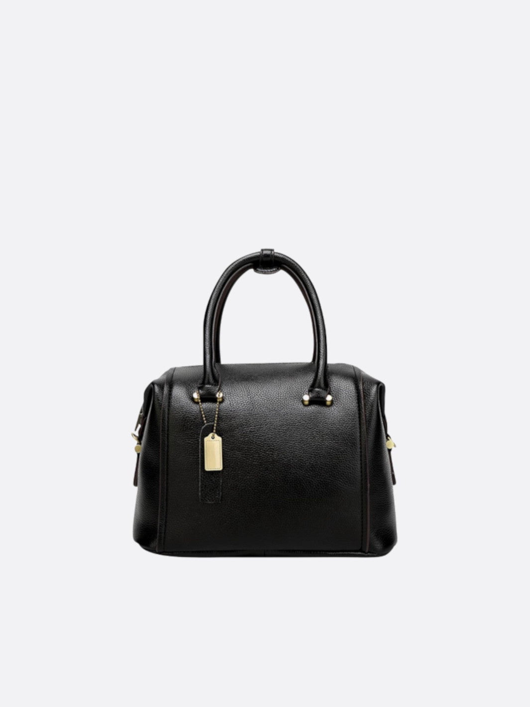 sac à main cuir bowling noir