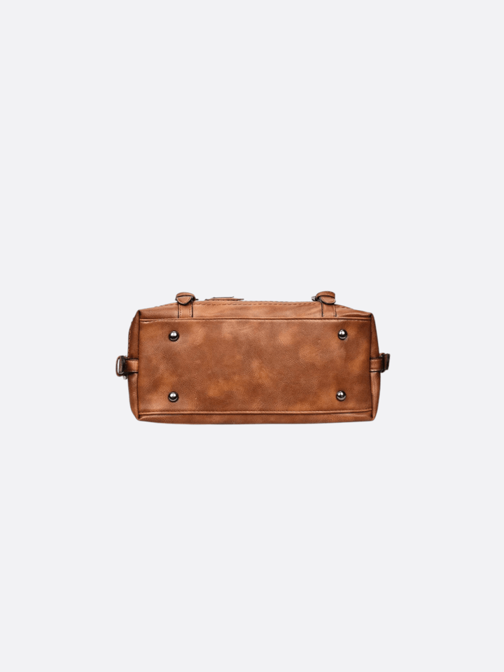 Retro leather handbag<br> Morane
