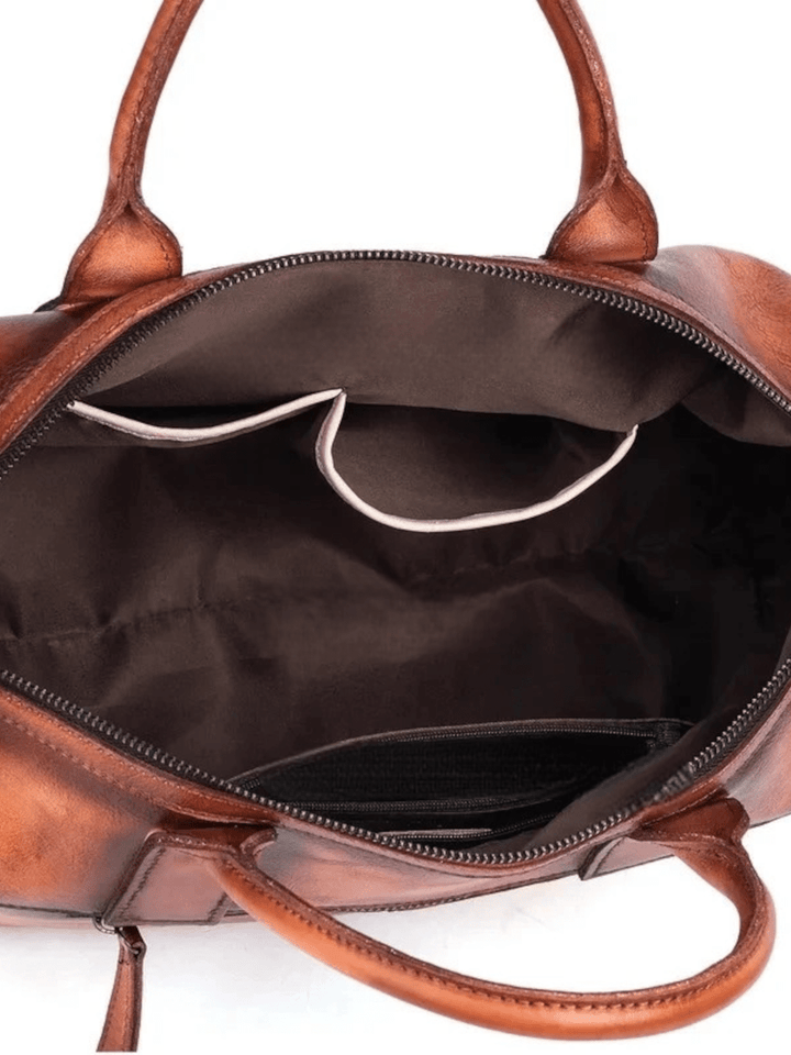 Vintage leather handbag