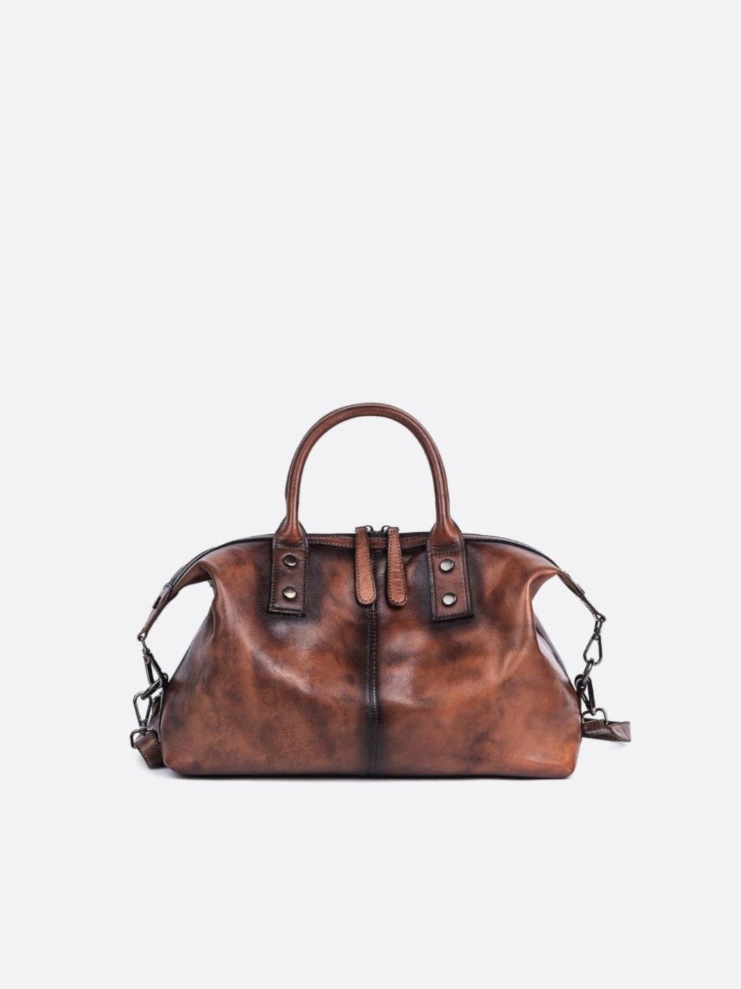Sac à main cuir vintage marron