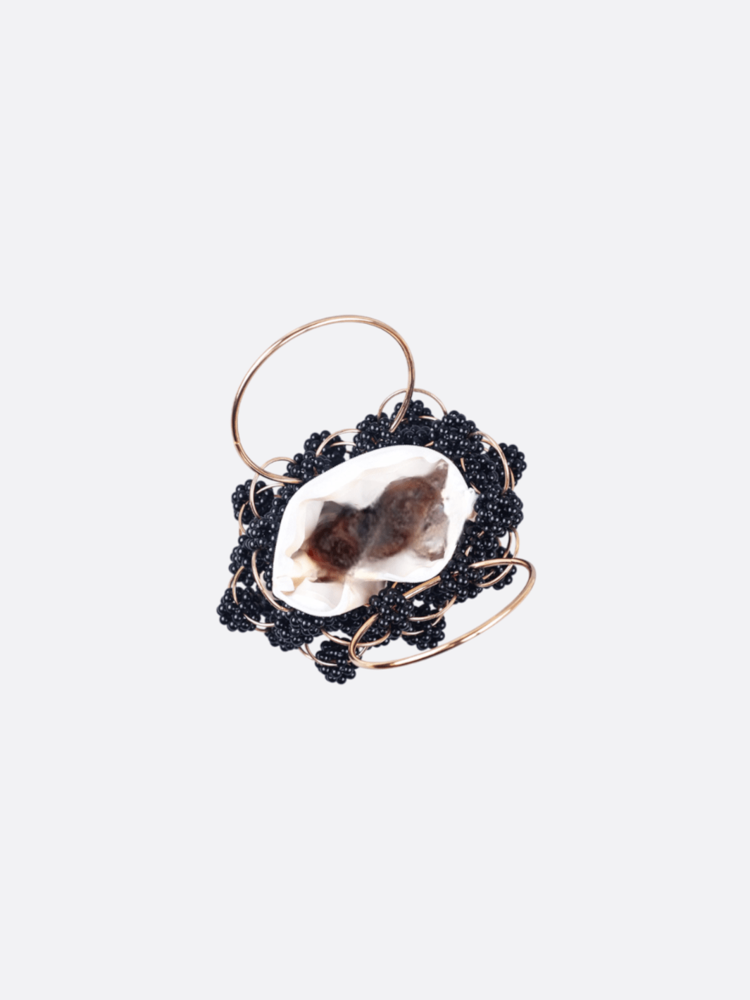 Black pearl evening bag<br>Onyx