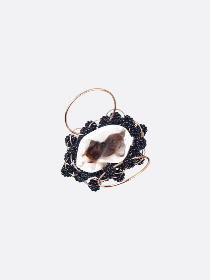 Black pearl evening bag<br>Onyx