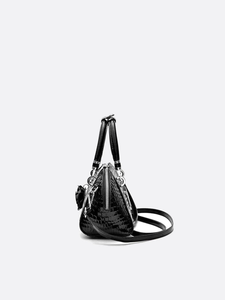 Croc effect handbag<br>Marzio