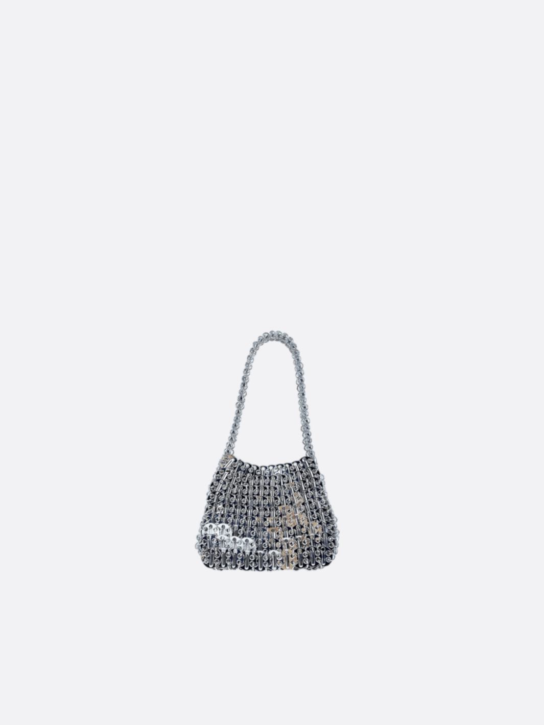 sac à main métal argenté