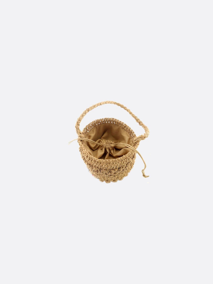 Crochet straw handbag<br>Calenza