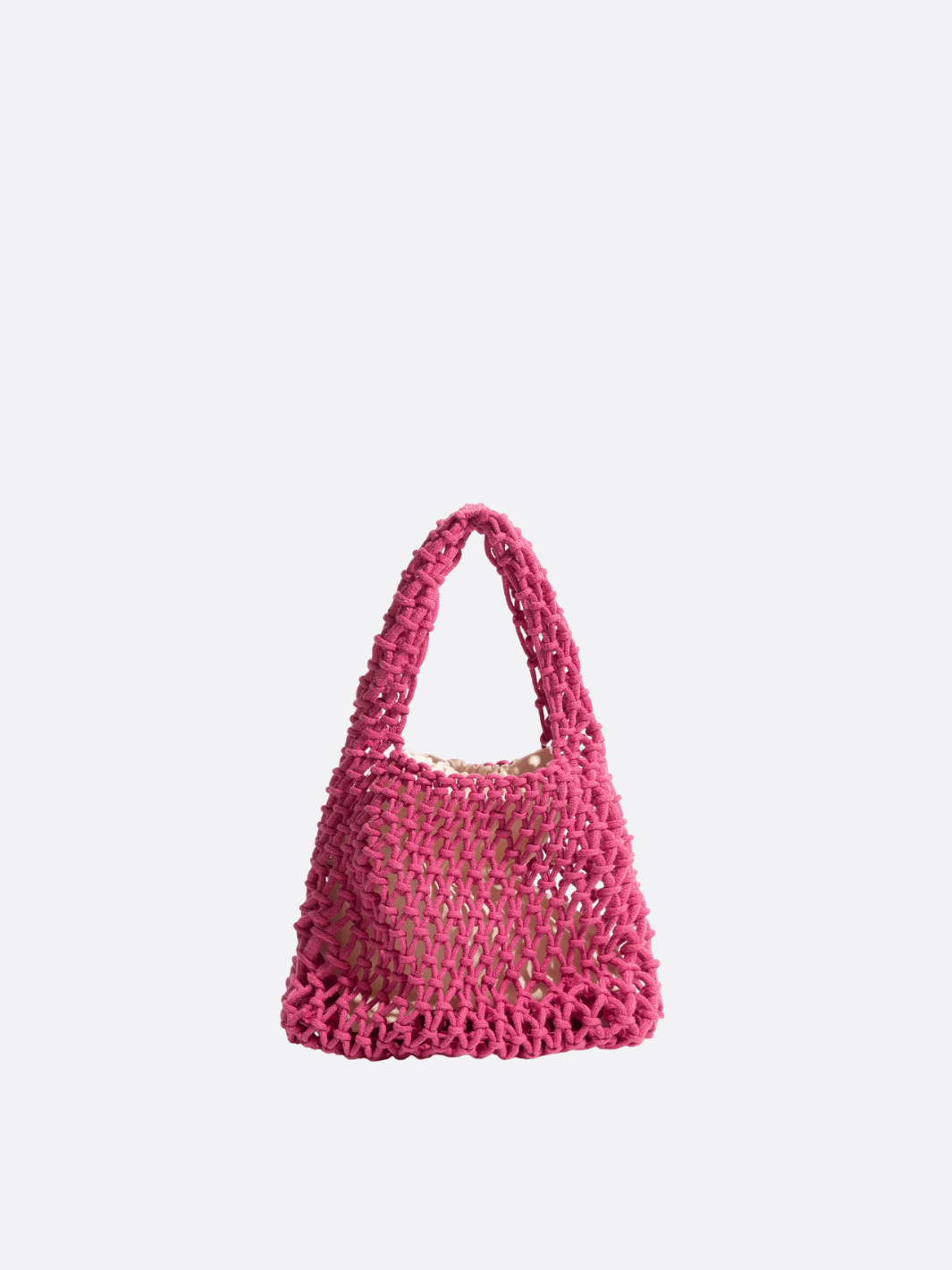 sac à main filet rose