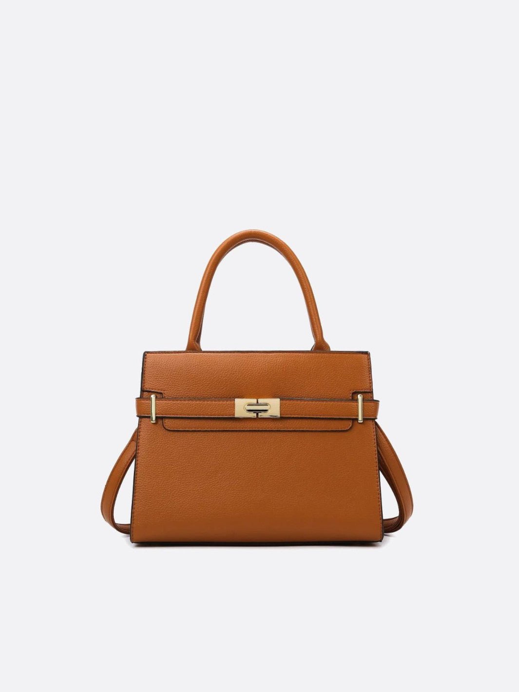 Sac à main trapeze camel
