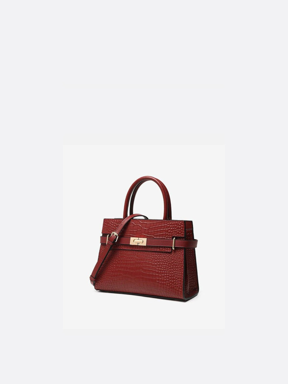 sac à main trapeze crocodile