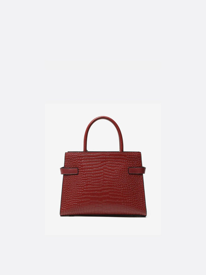Crocodile trapeze handbag<br> Murano
