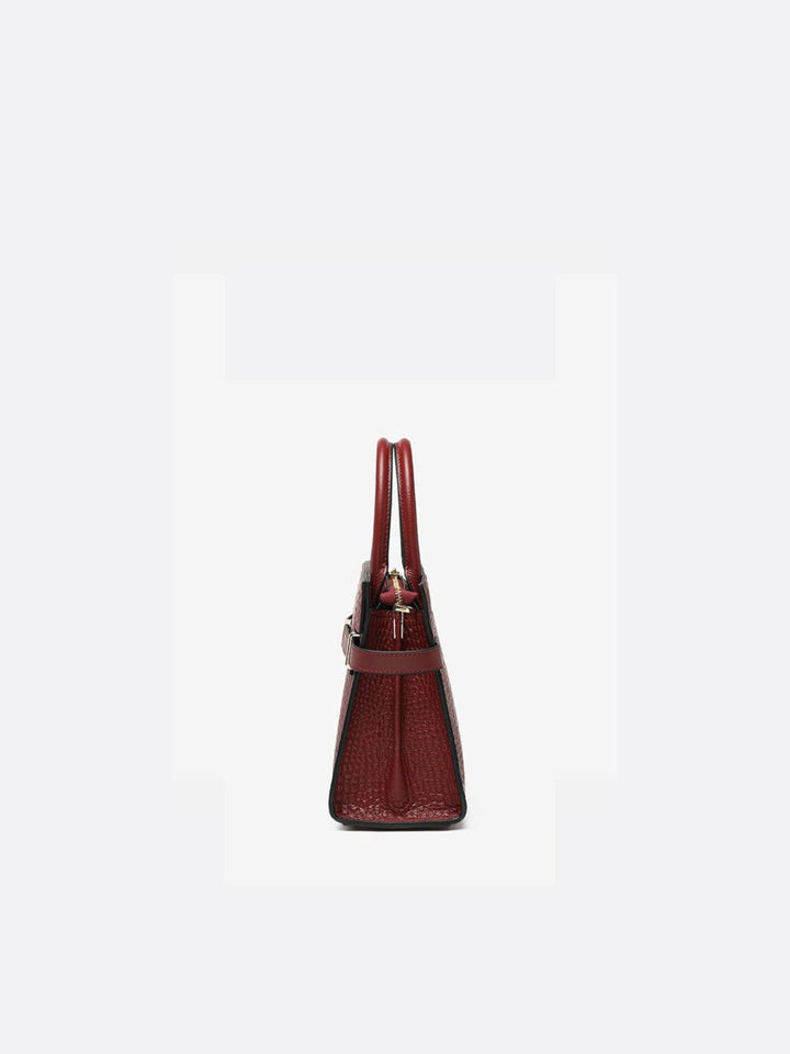 Crocodile trapeze handbag<br> Murano