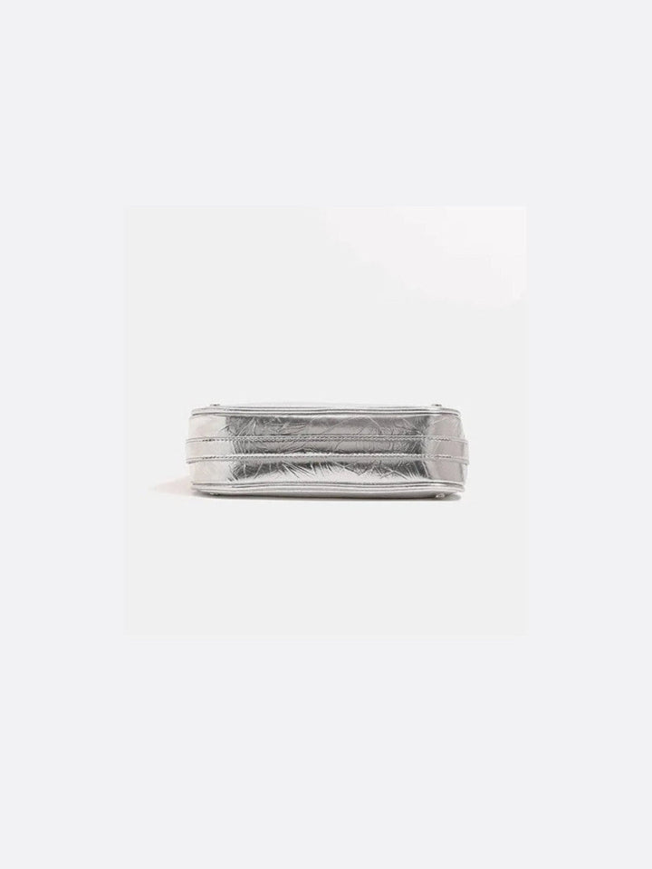 Silver baguette bag<br> Celestia