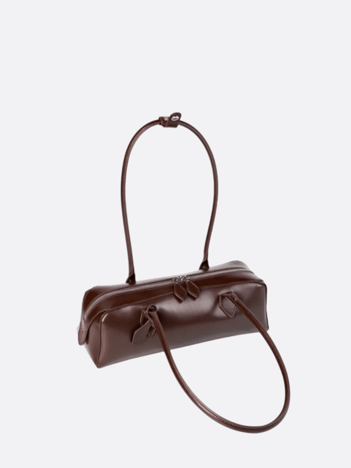 Leather baguette bag<br> Sésame