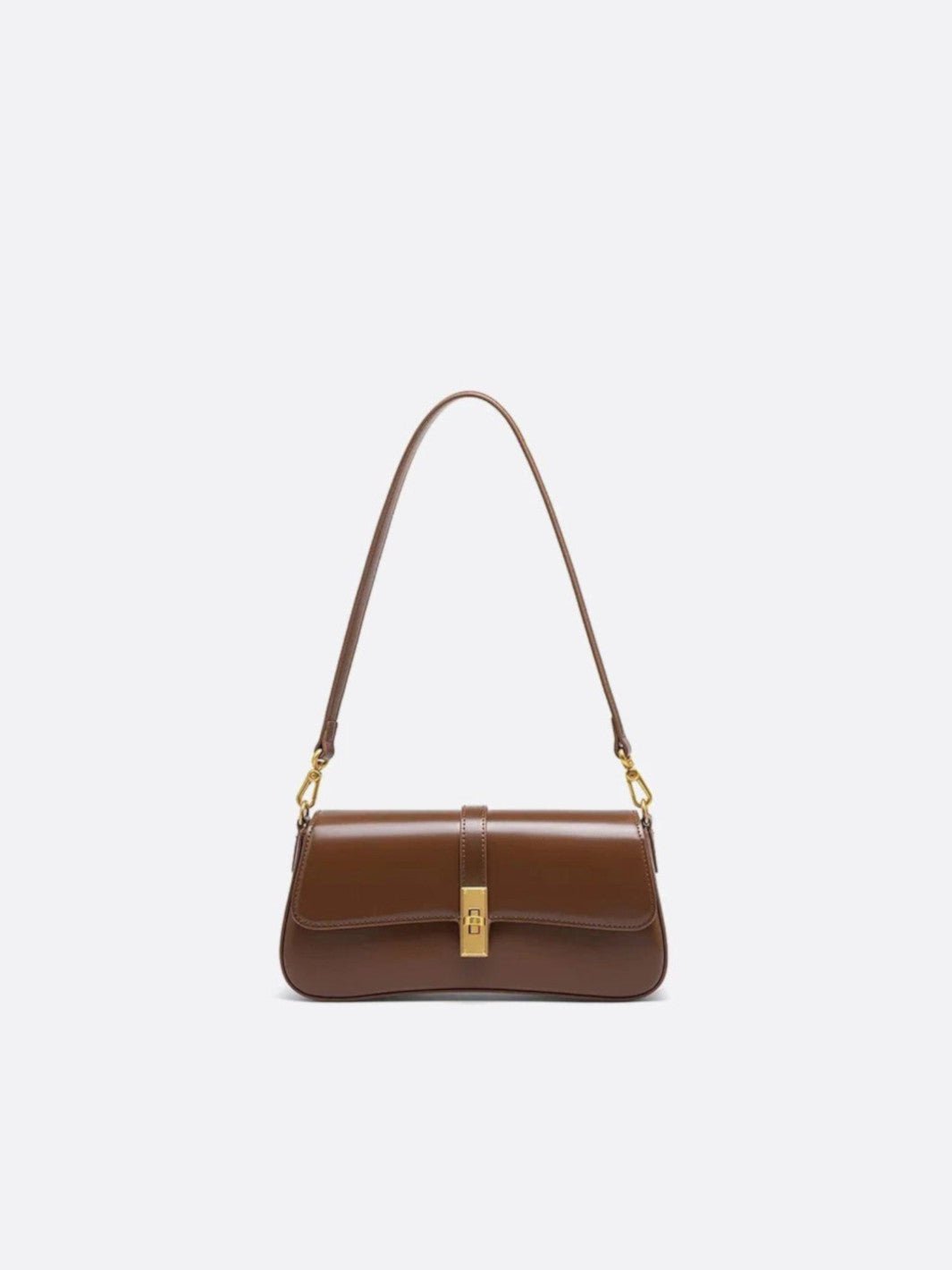 Sac baguette vintage marron