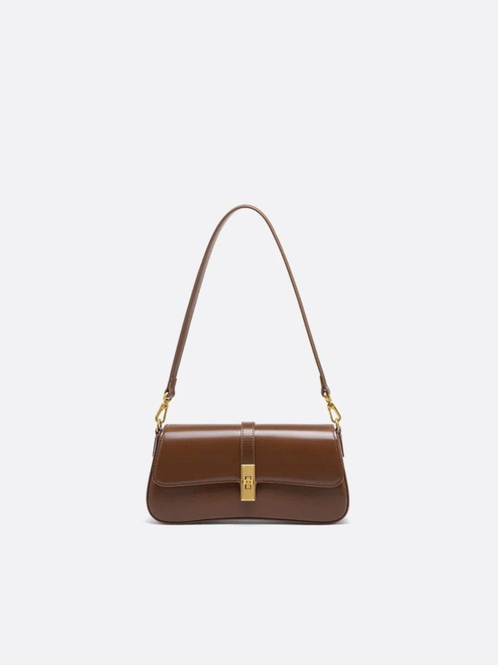 Sac baguette vintage marron