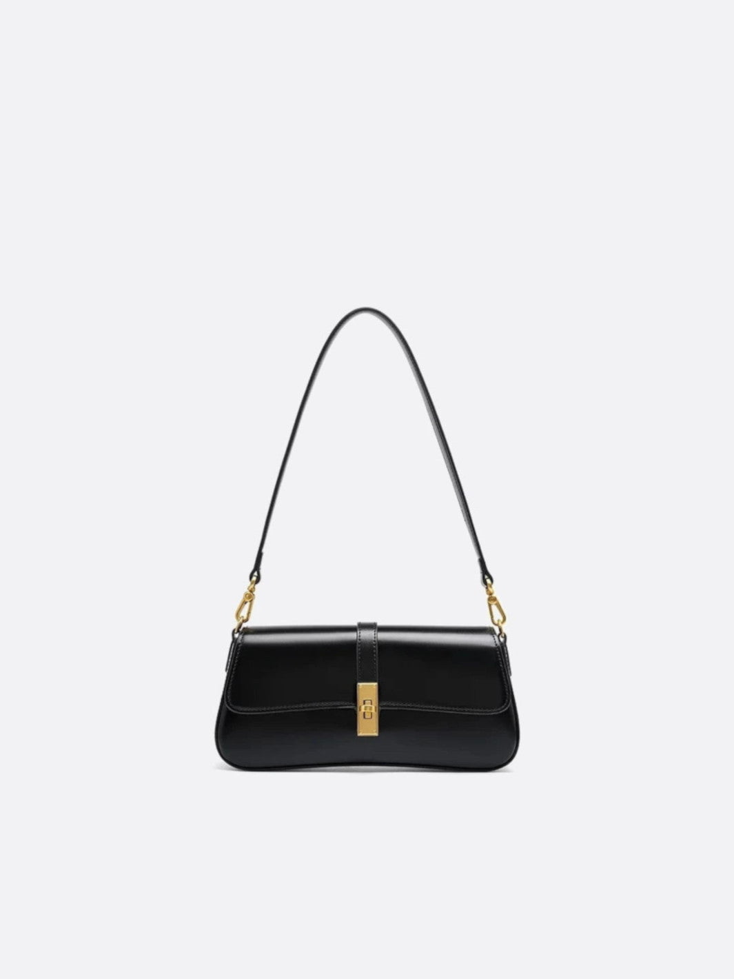 Sac baguette vintage noir