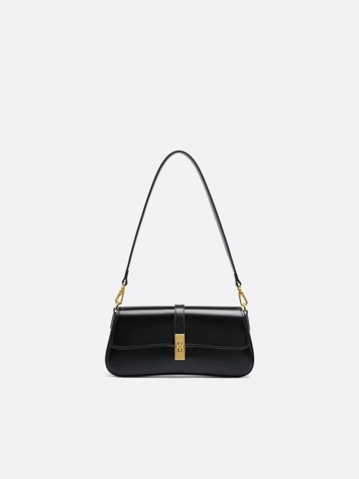 Sac baguette vintage noir