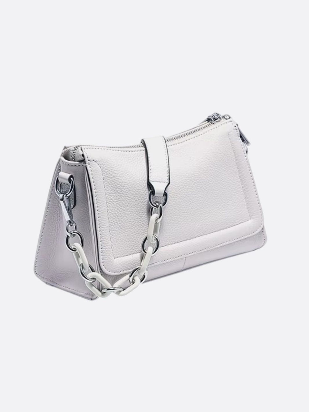 sac bandouliere cuir gris