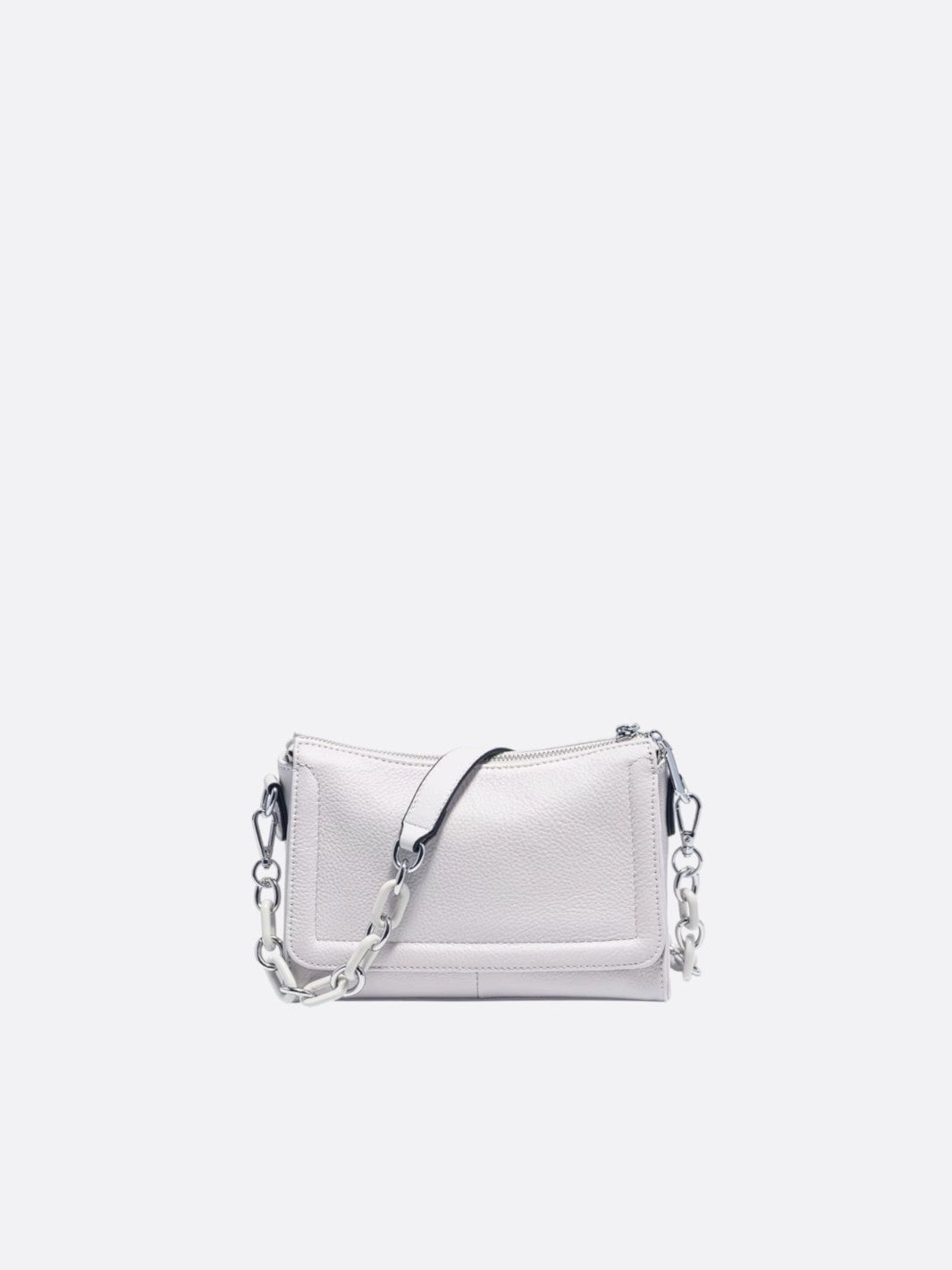 sac bandoulière gris clair
