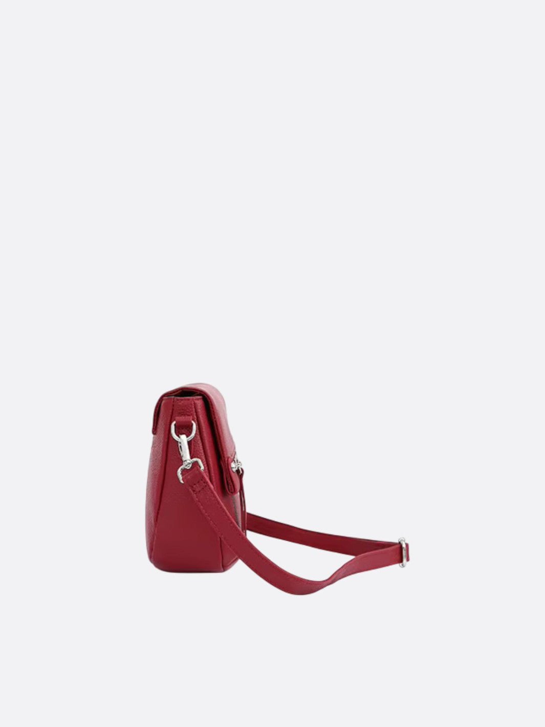 Rectangular leather shoulder bag<br> Elma