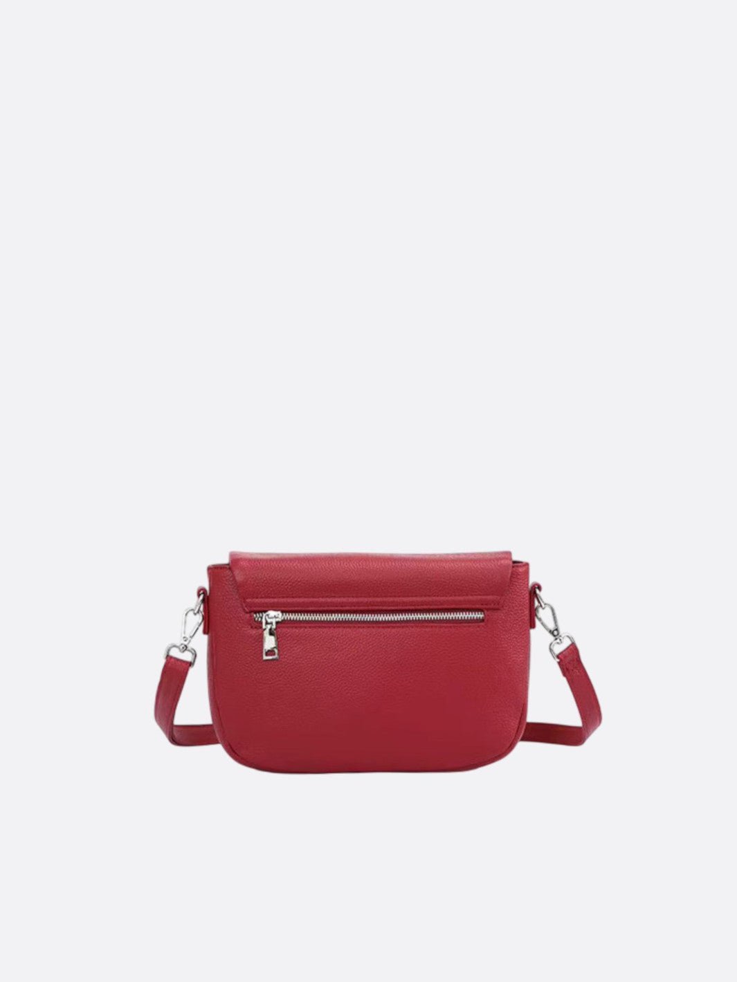 Rectangular leather shoulder bag<br> Elma