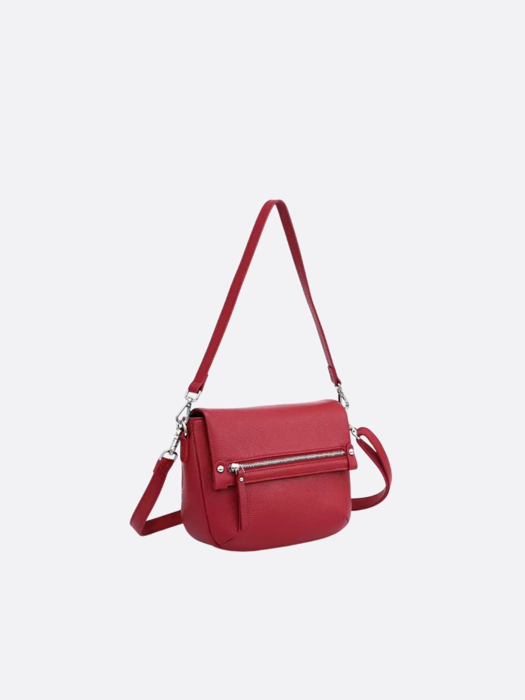 sac bandoulière cuir rouge