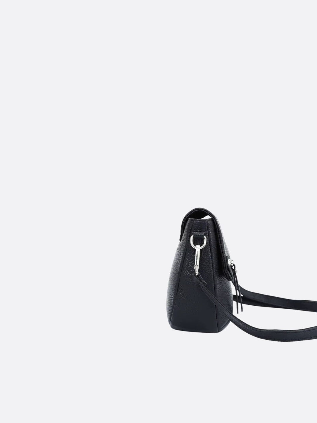 Rectangular leather shoulder bag<br> Elma